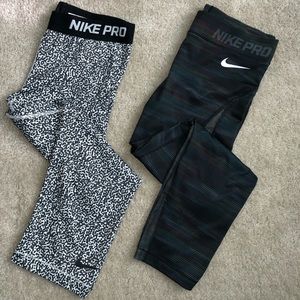 Nike pro leggings 2 for $30